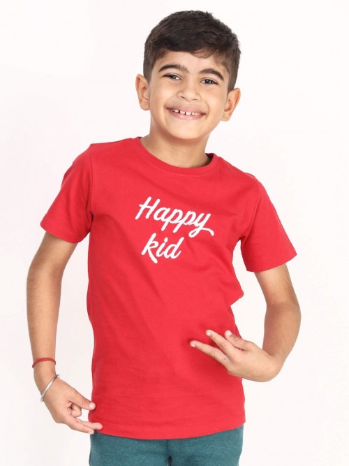 Boy Happy Kid Round Neck Tshirt