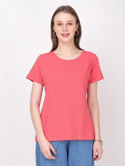 Women Coral Tshirt